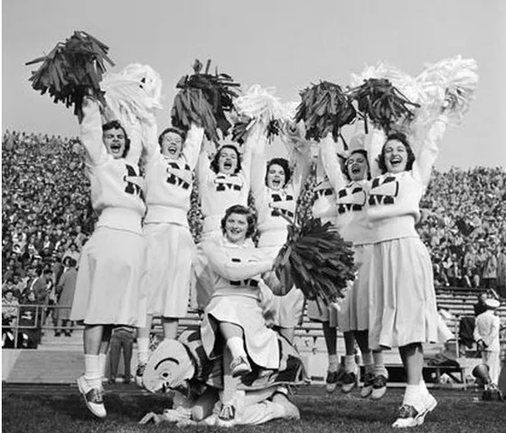 Imagem histórica do cheerleading